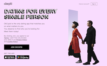 okcupid homepage